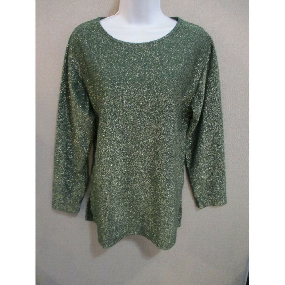 90's Cervelle Sparkly Metallic Sweater Size Small Made in USA